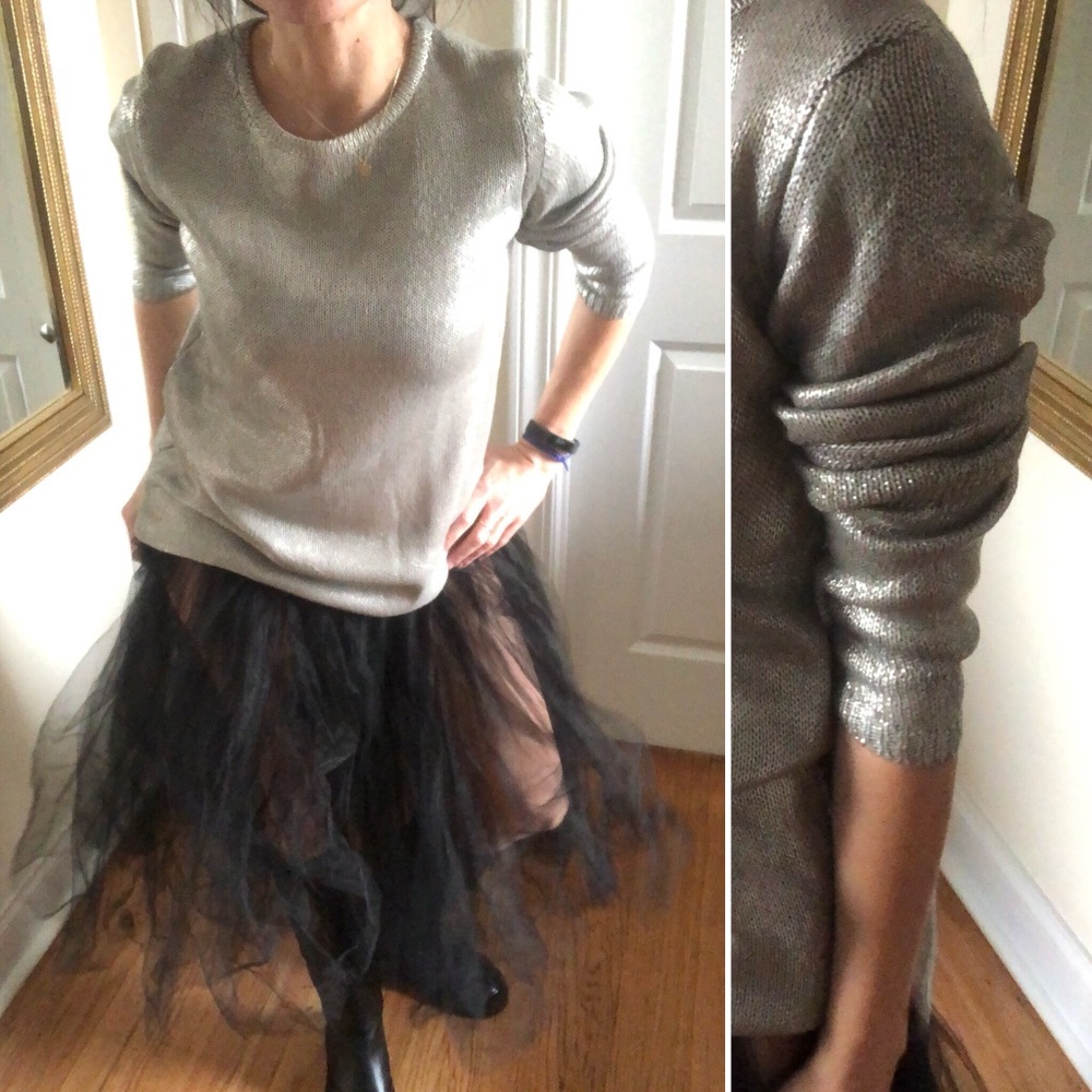 IMAN metallic beautiful sweater